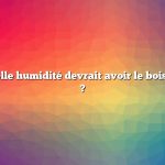 Question : quelle humidité devrait avoir le bois de chauffage ?